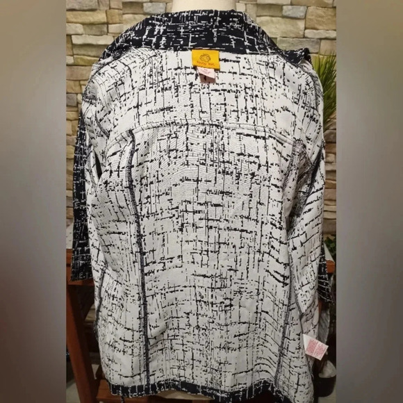 RUBY RD Women's Large(14)Belted Jacket Navy White‎ - Picture 7 of 9